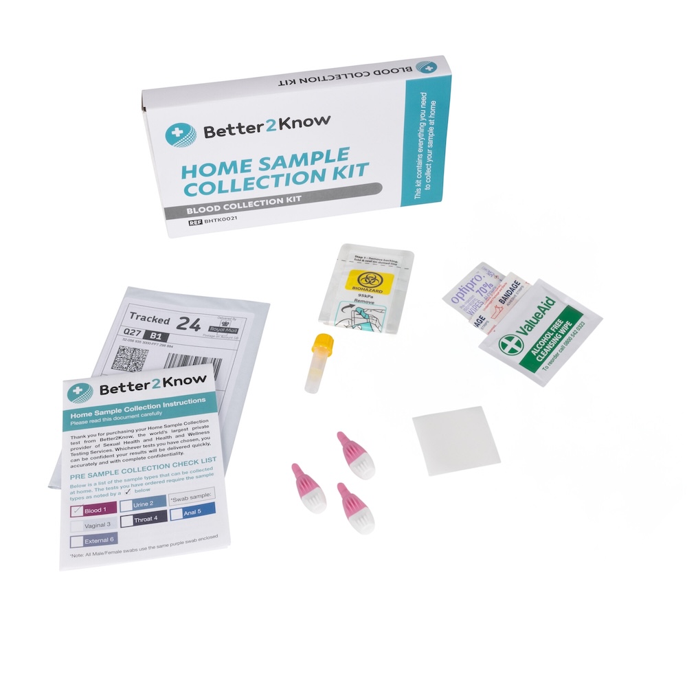 contents of a blood sample collection kit
