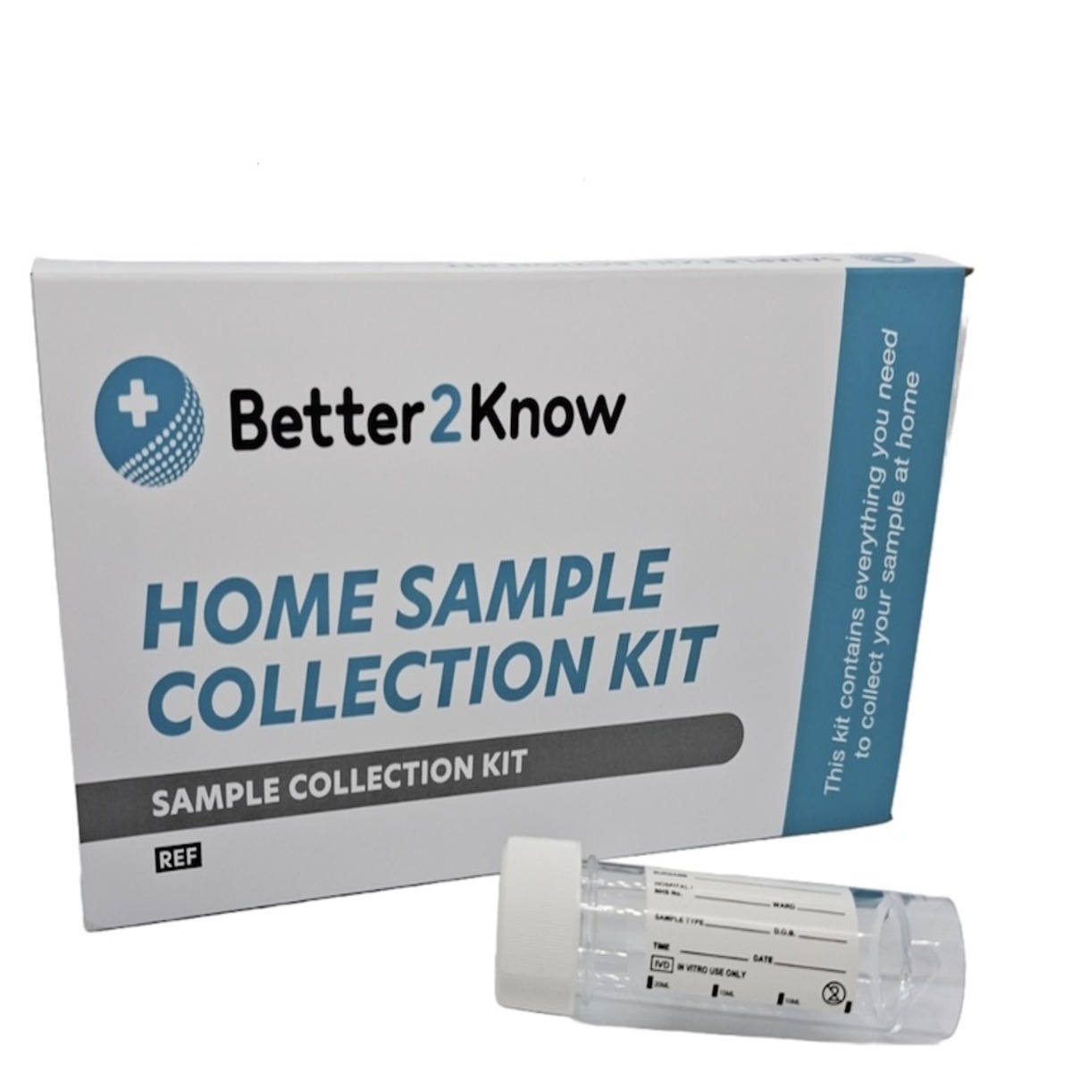 home sample collection kit box for semen sample